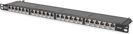 Picture of Digitus CAT 6, Class E High Density Patch Panel, shielded, black