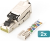 Изображение Digitus CAT 6A Field Termination Plug, STP  with dust cap, bend relief - 2 pcs.