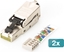 Изображение Digitus CAT 6A Field Termination Plug, STP  with dust cap, bend relief - 2 pcs.