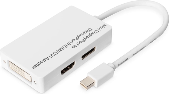 Изображение Digitus Mini DisplayPort Adapter / Converter - Mini DP to DisplayPort, HDMI + DVI