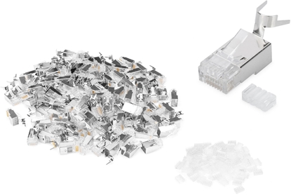 Изображение Digitus Modular Plug for Round Cable, CAT 6A, shielded - 100 pieces