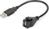 Изображение Digitus USB 2.0 Keystone Module with 16 cm cable (Female/Male)