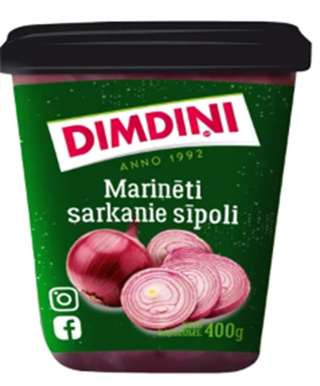 Picture of DIMDIŅI Marinēti sarkanie sīpoli , 400g