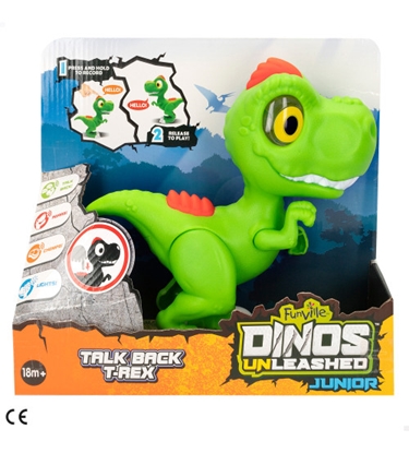 Attēls no Dinozaurs T-Rex Junior ar skaņu. gaismu un kustībām 27,5 cm 18 men. + CB49691