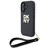Изображение DKNY DKNY DKHCP16SPBSWSK iPhone 16 6.1" black/black hardcase Wrist Strap Stock Logo