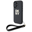 Attēls no DKNY DKNY DKHCP16SPBSWSK iPhone 16 6.1" black/black hardcase Wrist Strap Stock Logo