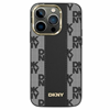 Picture of DKNY DKNY Leather Checkered Mono Pattern MagSafe - Etui iPhone 14 / 15 / 13 (czarny)