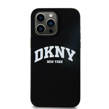 Picture of DKNY Silicone White Printed Logo MagSafe Back Case for iPhone 16 Pro