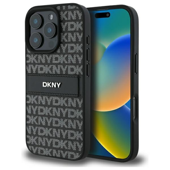 Изображение DKNY Texture Pattern Tonal Stripe Back Case for Apple iPhone 16 Pro