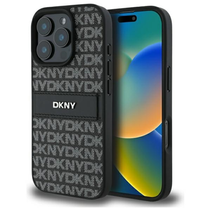 Picture of DKNY Texture Pattern Tonal Stripe Back Case for Apple iPhone 16 Pro Max