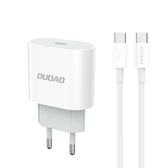 Picture of Dudao A14EUC PD 20W USB-C Wall Charger with Cable 