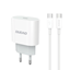 Picture of Dudao A14EUC PD 20W USB-C Wall Charger with Cable 