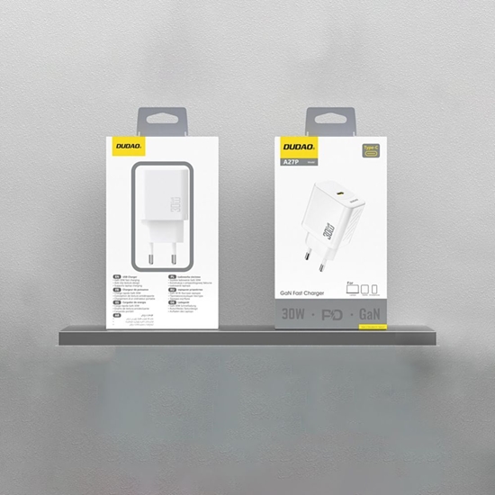 Picture of Dudao Dudao A27P 30W PD GaN USB-C Wall Charger - White