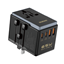 Picture of Dudao Dudao A65Pro 65W EU / US / JP / AUS / UK travel adapter 2x USB-C 2x USB-A - black