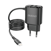 Picture of Dudao Dudao charger 2x USB with built-in 12W Lightning cable black (A2ProL black)