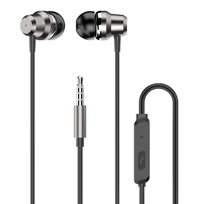 Attēls no Dudao Dudao in-ear headphones headset with remote control and microphone 3.5 mm mini jack silver (X10 Pro silver)
