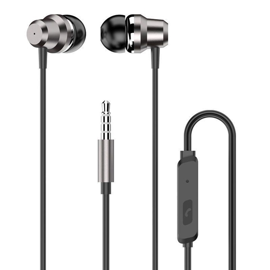 Picture of Dudao Dudao in-ear headphones headset with remote control and microphone 3.5 mm mini jack silver (X10 Pro silver)