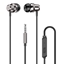 Attēls no Dudao Dudao in-ear headphones headset with remote control and microphone 3.5 mm mini jack silver (X10 Pro silver)