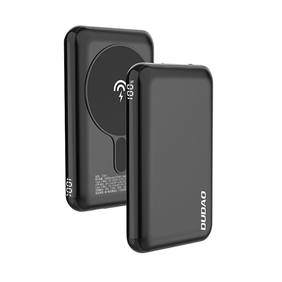 Picture of Dudao Dudao TGK1 power bank with MagSafe wireless charger 20W 10000mAh black (TGK1-black)