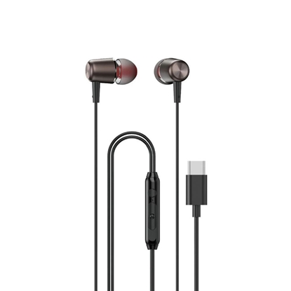 Attēls no Dudao Dudao X1PROT In-Ear Wired USB-C Headphones 1.2m - Black