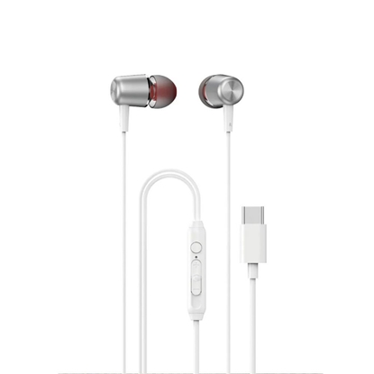 Attēls no Dudao Dudao X1PROT In-Ear Wired USB-C Headphones 1.2m - White