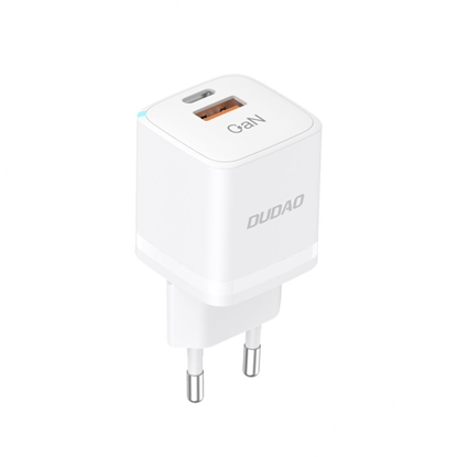 Attēls no Dudao Wall charger GaN 33W PPS USB C/USB Dudao A13Pro - white