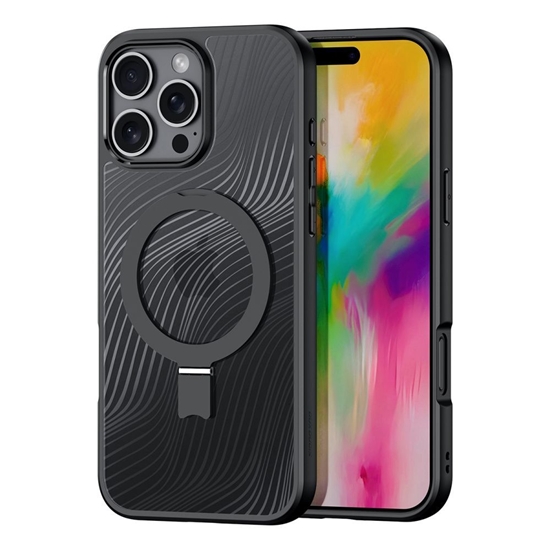 Picture of Dux Ducis Dux Ducis Aimo Mag Case with MagSafe and Stand for iPhone 16 Pro Max - Black