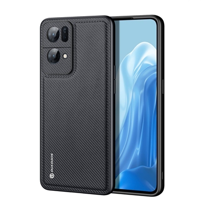 Picture of Dux Ducis Dux Ducis Fino case cover covered with nylon material Oppo Reno7 Pro 5G black