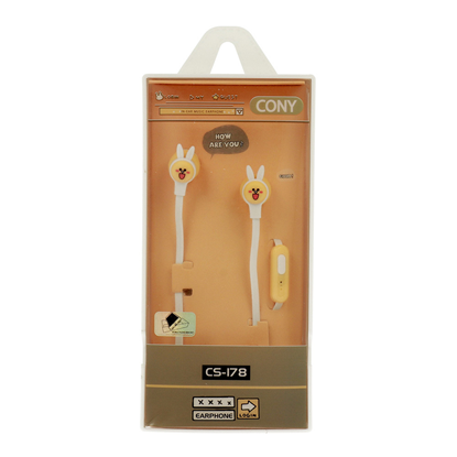 Изображение Earphones CASNI - CS-178 with microphone Yellow