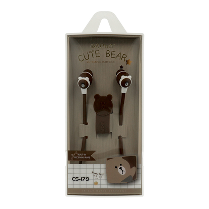 Изображение Earphones CASNI - CS-179 with microphone Brown