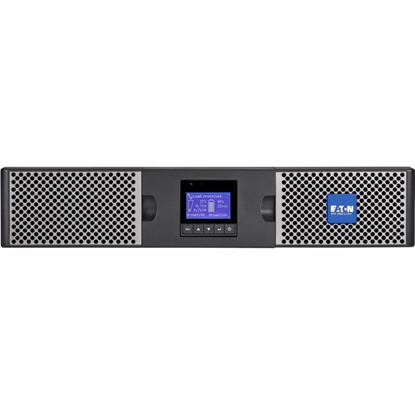 Attēls no Eaton 9PX 3000i RT2U Netpack Li-Ion uninterruptible power supply (UPS) Double-conversion (Online) 3 kVA 2400 W 10 AC outlet(s)