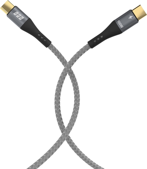 Изображение EFB Elektronik USB-CC-00002 kabel USB USB 2.0 1 m USB C Czarny, Szary