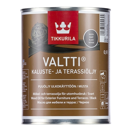 Picture of Eļļa terasēm VALTTI KALUSTE melna 1L