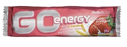 Picture of Enerģijas batoniņš BioTechUSA Go, zemeņu jogurts, 40g
