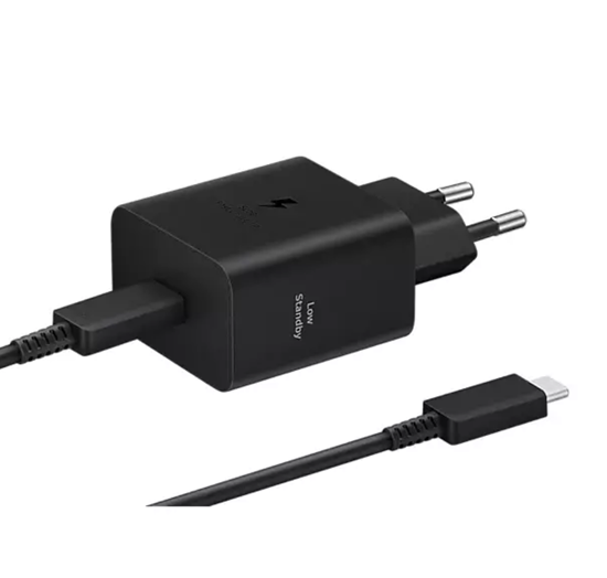 Picture of Samsung EP-T4511XBE Travel Charger USB-C / 45W + Cable USB-C / 1.8m