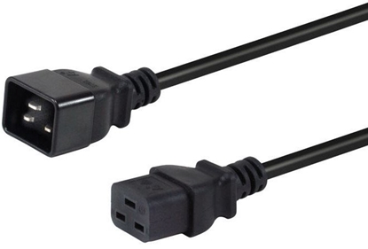Picture of Equip 112131 elektrības kabelis Melns 3 m IEC C20 IEC C19