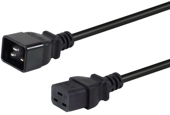 Picture of Equip 112131 elektrības kabelis Melns 3 m IEC C20 IEC C19