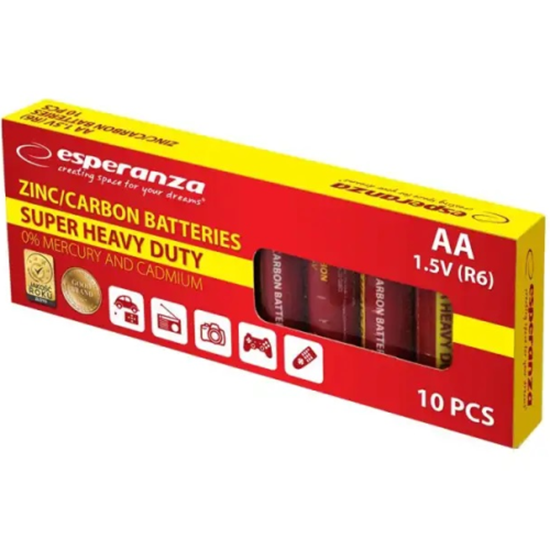 Изображение Esperanza EZB201 R06-10BB (AA) Blister Pack 10pcs
