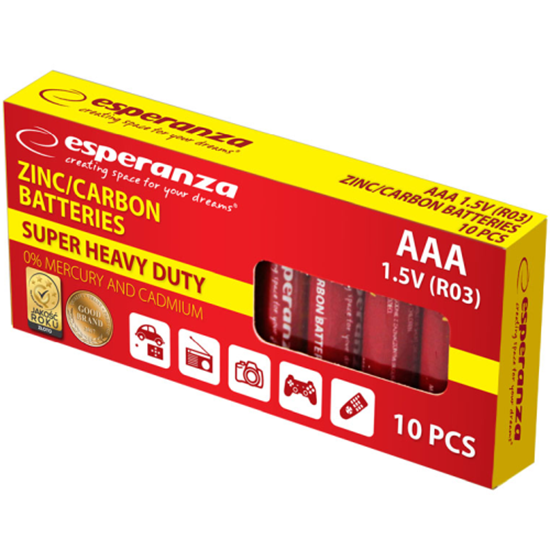Изображение Esperanza EZB204 R03-10BB (AAA) Blistera iepakojum