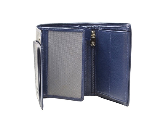 Изображение ESQUIRE VERTICAL WALLET PIPING, Black/Royal