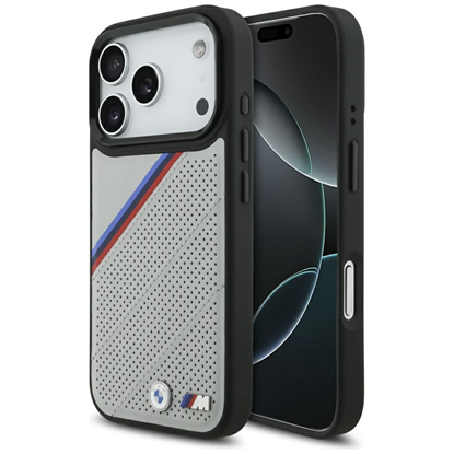 Изображение BMW M Tricolor Metal Logo MagSafe Case for Apple iPhone 17 Pro