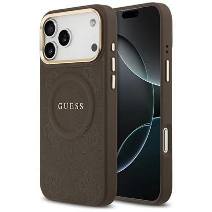 Attēls no Case Guess Peony Hot Stamp MagSafe for iPhone 17 P