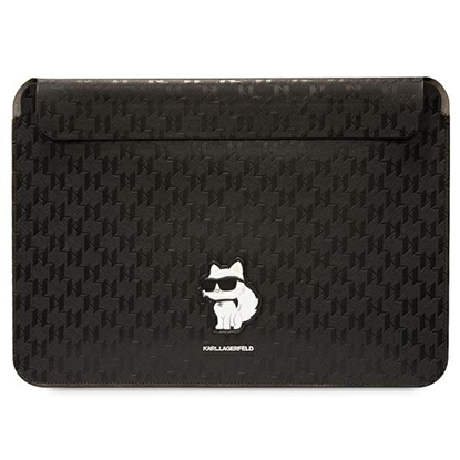 Изображение Etui Karl Lagerfeld NFT Saffiano Monogram Ikonik Choupette Sleeve - Etui na notebook 14" (czarny)