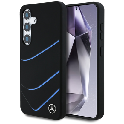 Изображение Etui Mercedes Silicone Contrasted Curves  MagSafe 