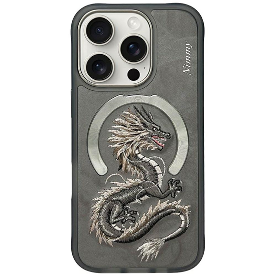 Picture of Etui Nimmy Dragon MagSafe do iPhone 16    Pro szar