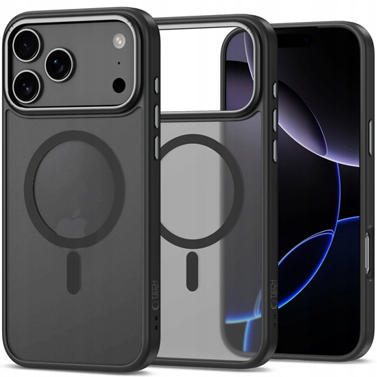 Изображение Etui Tech-Protect CamEdge MagSafe do Apple iPhone 17 Pro Matte Black/gunmetal
