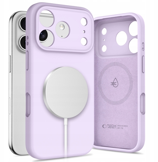 Изображение Etui Tech-Protect Silicone MagSafe do Apple iPhone 17 Pro Mauve
