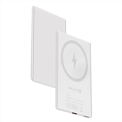 Изображение Evelatus Evelatus 3000mAh Power Bank Super Slim With Wireless charging EVEP03PBSSW White