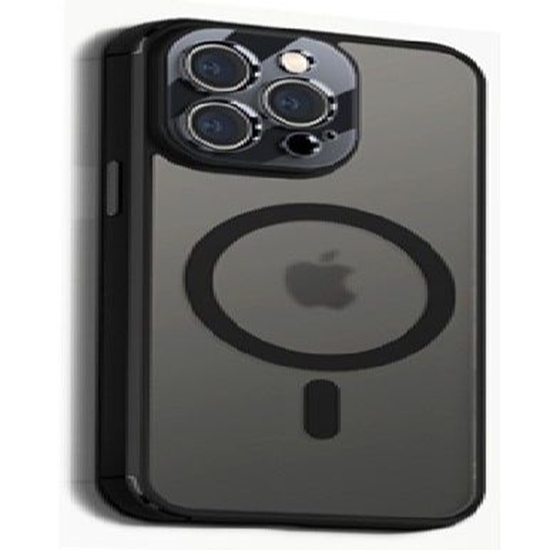 Picture of Evelatus Apple iPhone 12/12 Pro Hybird Case Whith Magsafe PC+TPU Transparent Black