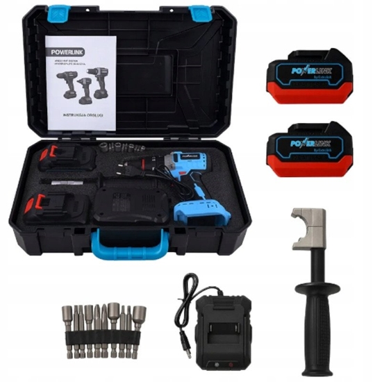 Picture of EXTRALINK POWERLINK AKUMULATOROWA WIERTARKO-WKRETARKA UDAR Z RACZKA PWL-06 13MM 20V 2X4AH